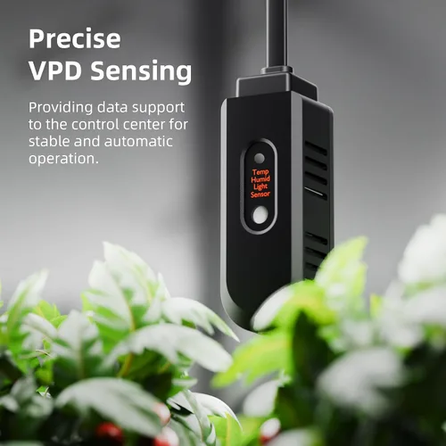 Vista 7 de Spider Farmer GGS Controller Kits Automático Crecen Controlador Ambiental Grow Schedule Controls, Include Temp Humid Light Sensor & Adapter, Ideal