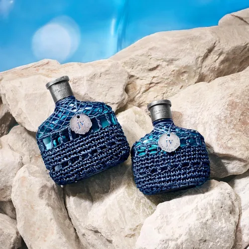 Vista 4 de John Varvatos Colonia para hombre, Artisan Blu Eau de Toilette EDT Spray, aroma Fougere de agua marina con notas de albahaca, pino y geranio