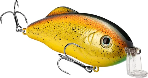 Vista 2 de Strike King Hybrid Hunter Jr Crankbait Fishing Lure, 1/2 oz, Reflective 3D Eyes