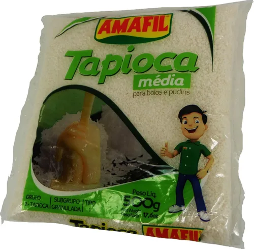 Vista 2 de Amafil - Tapioca Granulada - 17.6oz (PACK DE 04) Tapioca Granulada 17.64 oz
