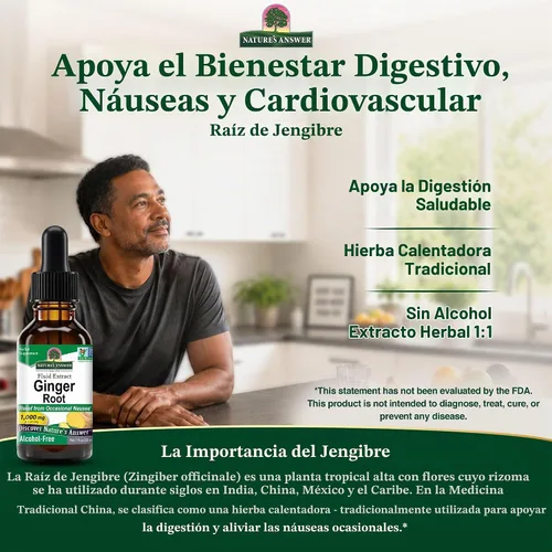 Vista 6 de Natures Answer Raíz de jengibre 1000 mg, 1 onza – Extracto sin alcohol