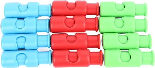 Vista 7 de 12 clips para bolsa de pan, plástico ABS resistente, 3 colores, clips de cierre de bolsa de plástico fácil para el hogar, cocina, viajes, comedor