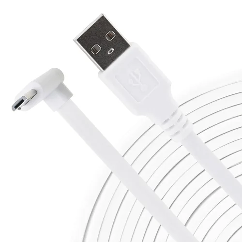 Vista 7 de LEFXMOPHY Cable de alimentación de 30 pies para WYZE Cam Pan V3 Conector en forma de L de 90 grados Micro USB Cable de extensión de ángulo recto 30FT