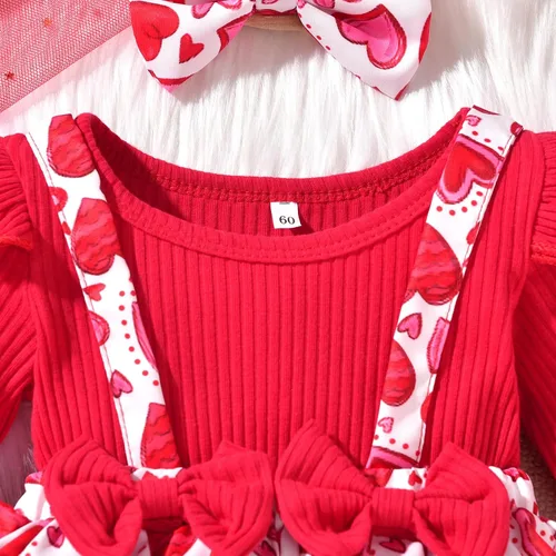 Vista 126 de Unutiylo Ropa de bebé recién nacida prematura con tirantes, traje de otoño e invierno, traje de manga larga con volantes