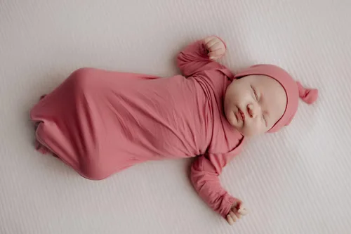Vista 87 de Three Little Tots Vestido de corbata anudada para bebé recién nacido - Bebé
