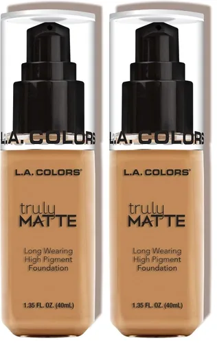 Vista 15 de L.A. Colors Base Mate Verdadera, Bronceado Profundo CLM361 (Paquete de 2)