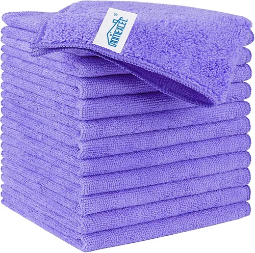 Vista 63 de HOMEXCEL Paño de limpieza de microfibra, toallas de microfibra de alta calidad para automóviles, sin pelusas, sin arañazos, altamente absorbente