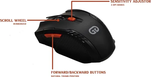 Vista 7 de Mouse inalámbrico para juegos para laptopcomputadoraPCMacMacBookChromebook