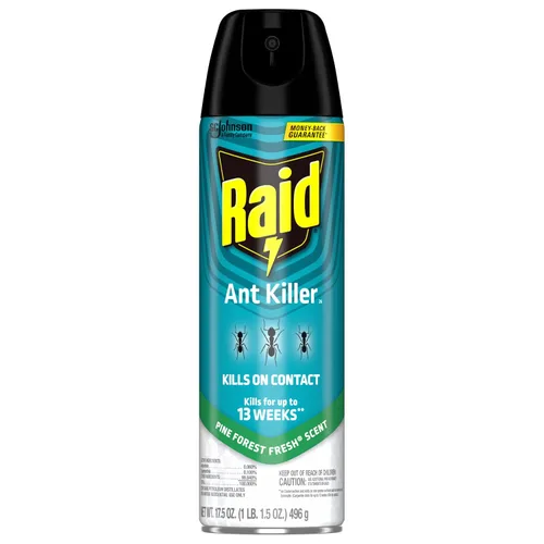 Vista 2 de Raid Ant Killer Spray Kills on Contact Pine Forest Fresh Scent Defense System 17.5 onzas (paquete de 2)