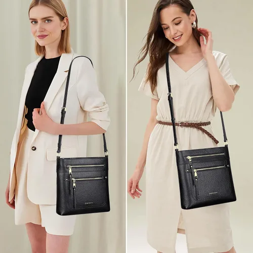 Vista 2 de Over Earth Crossbody Bags for Women Leather Purses for Ladies with Multiple Pockets