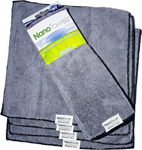 Vista 5 de Gamuza Nano Towels, de increíble tela ecológica que limpia prácticamente cualquier superficie con solo agua, olvídate del papel o productos químicos