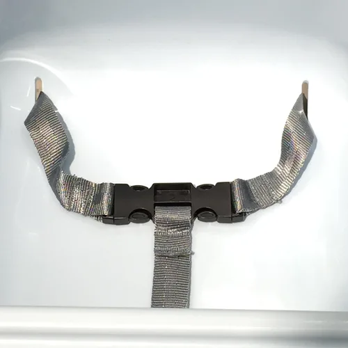 Vista 8 de Cinturón de seguridad para bebé de AT, arnés de seguridad de 3 puntos para silla alta