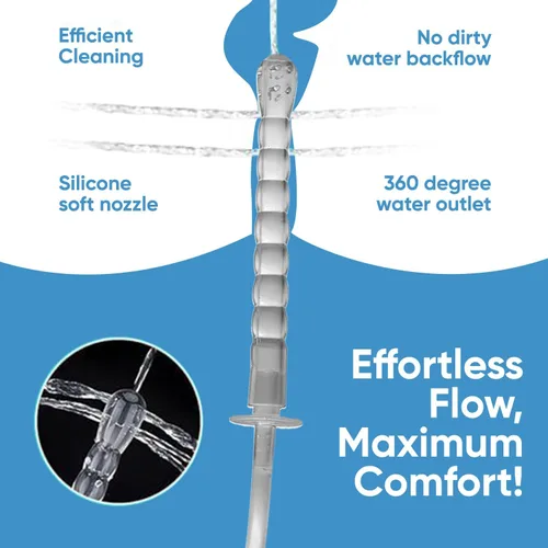 Vista 3 de Botella de enema de acción Cleanstream Pump con boquilla flexible -10.1 fl oz