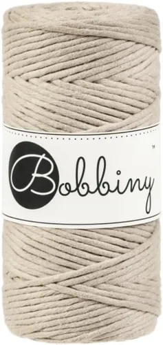 Vista 8 de Bobbiny Cordón regular de macramé de una sola capa de 0.118 pulgadas (azul), 108 yds/330 pies (100% algodón reciclado)