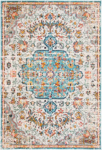 Vista 61 de SAFAVIEH Colección Madison MAD447B - Tapete bohemio con medallón antiguo y elegante, no desprende pelusa, para la sala, dormitorio, comedor