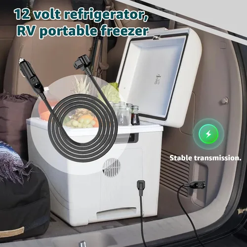 Vista 4 de Cable de alimentación de CC compatible con alpicool, Bodega, euhomy, bougeRV, ARB, ICECO, Setpower, JoyTutus para la mayoría de refrigeradores