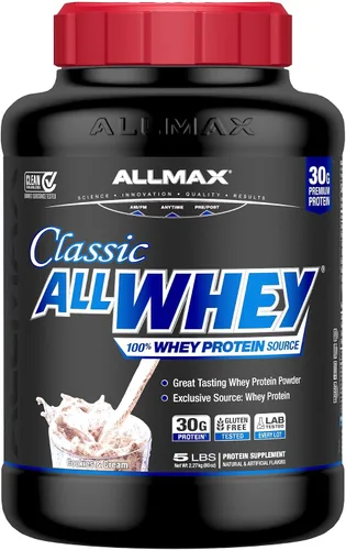 Vista 13 de ALLMAX AllWhey Classic - Proteína de suero en polvo, chocolate, 2 libras Supports Lean Muscle Growth, Enhances Recovery, 30g Whey Protein, Gluten