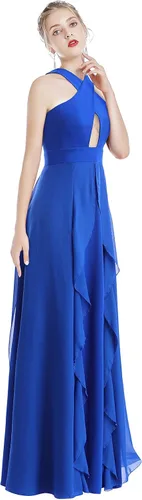 Vista 2 de Vestido largo transformador para mujer vestido de graduación convertible con tirantes delgados para boda cóctel vestido largo