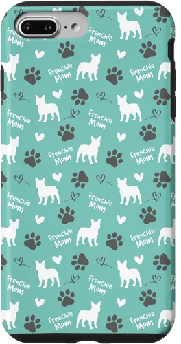 Vista 12 de Frenchie Mom French Bulldog Mom Blue Women Case for iPhone 17