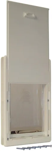 Vista 2 de Perfect Pet Puerta para Gatos con Solapa Suave y Marco Telescópico, Pequeña, Tamaño de Solapa 5" x 7