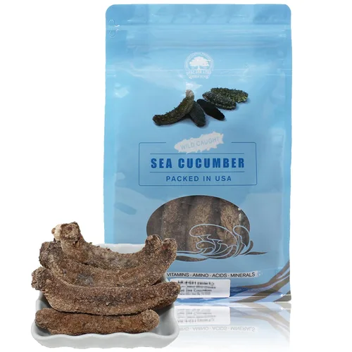 Vista 15 de DOL Wild Alaska Red Sea Pepino 9-12pcs 7-9 años 9-12 (pepino de mar seco)- en caja grande 8oz/caja Caja Grande-8 onzas
