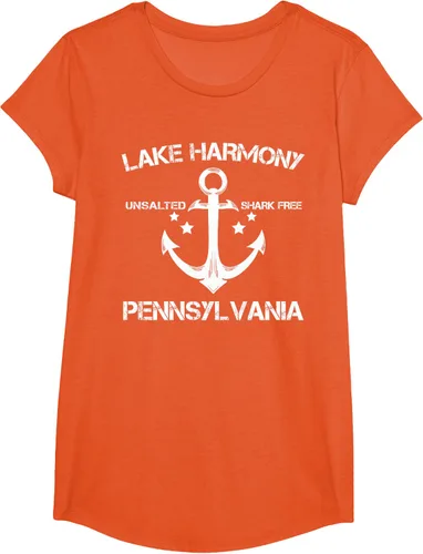 Vista 36 de Playera divertida de Lago Harmony Pennsylvania para acampada o pesca Negro