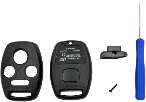 Vista 3 de Funda de Reemplazo para Llavero de Entrada sin Llaves, Compatible con Honda Accord/Civic EX/Pilot/CR-V (Negro)