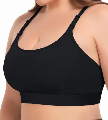 Vista 3 de Bralette de maternidad y lactancia para mujer, 3 unidades (S-4XL) - Bralette cómodo ajustable