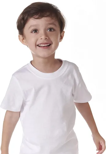 Vista 3 de Gerber Camiseta unisex de manga corta para bebé, 5 unidades, color liso, 5.64ozm, Neutro