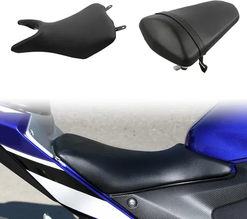 Vista 3 de TCMT Asiento del pasajero del conductor del conductor para Yamaha YZF R1 YZFR1 YZF-R1 2000-2001