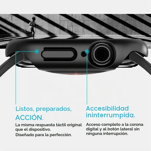 Vista 8 de Spigen Funda delgada para Apple Watch Series 11/10 de 1.654 in Negro