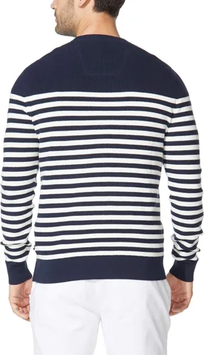 Vista 3 de Nautica Suéter de punto a rayas para hombre, marino