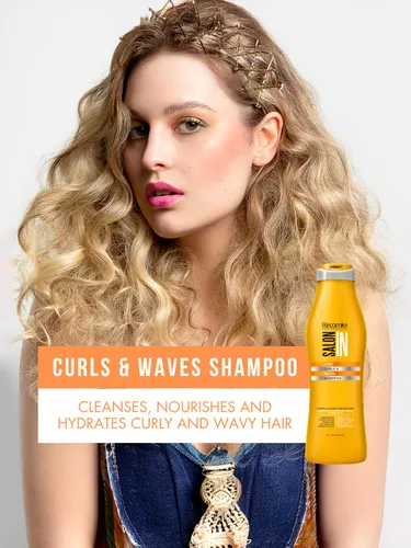 Vista 2 de Salon In by Recamier - Champú Curls & Waves Champú para cabello ondulado y rizado 10.1 fl oz / 10.1 fl oz
