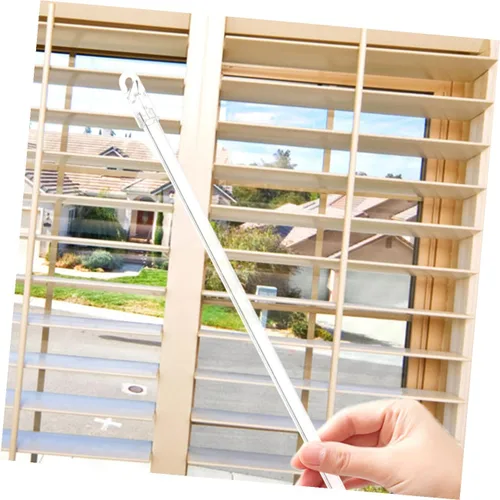 Vista 6 de Varilla de inclinación para ciega, varilla vertical de 21 pulgadas, pieza de repuesto de plástico para abridor de persianas de ventana larga, barra