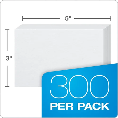 Vista 10 de Oxford Ficha de índice con rayas en blanco de 3 x 5 pulgadas, 300 unidades, color blanco (10013) (material - papel)