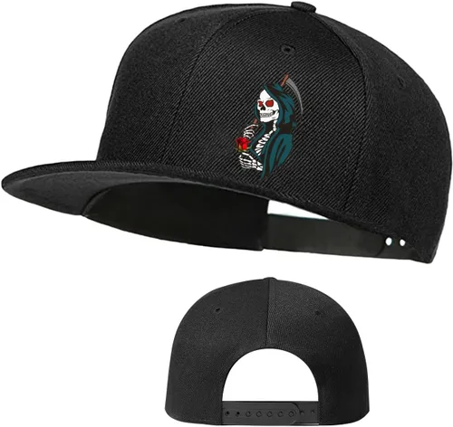 Vista 13 de Sombrero de skate con diseño de calavera para hombre, mochila a presión, gorras y gorras de béisbol para niños, hip hop