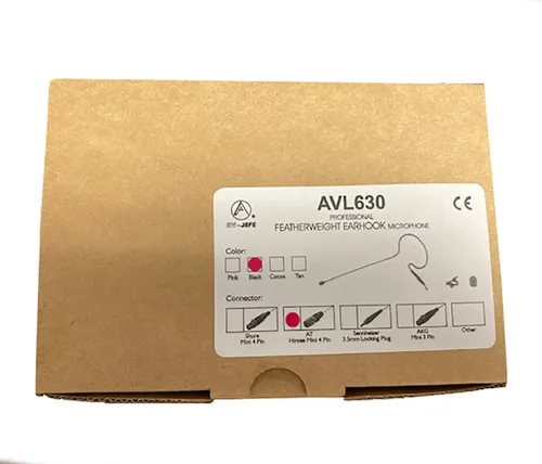 Vista 4 de Av-jefe Vl630-h4p Tan Auricular Micrófono W/Hiroshi 4 Pin para Audio Technica Sistema de Micrófono Inalámbrico Hiroshi - Conector de 4 pines