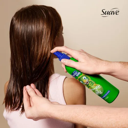 Vista 5 de Suave Kids Silly Apple Detangler Spray, acondicionador sin desgarros para niños, desenredante de cabello, suaviza y domina los nudos para un cabello