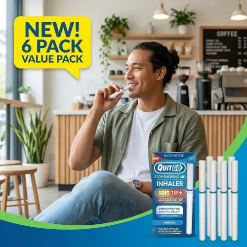 Vista 3 de Inhalador sin humo de punta suave sin vapor, 100% natural, sin nicotina para reemplazo de hábitos de apoyo oral cuando quieres dejar de fumar