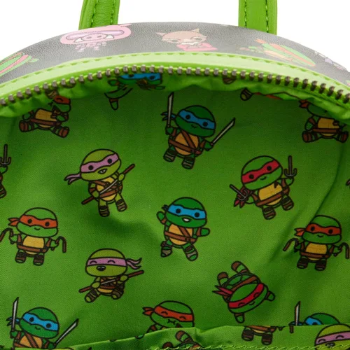 Vista 6 de Loungefly TMNT - Mini mochila AOP con tapa de alcantarillado, Multi