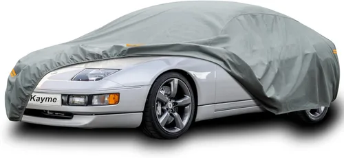 Vista 150 de Kayme Funda de Coche de Servicio Pesado Impermeable para Todo Tipo de Clima, Ajuste Personalizado para Tesla Model S, Cubierta Exterior Completa