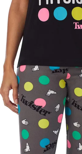 Vista 5 de Hasbro Twister - Conjunto de pijama de manga corta para mujer