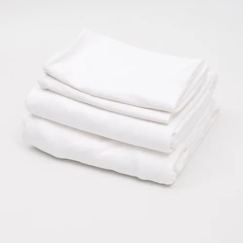 Vista 6 de Juego de sábanas 100% algodón con bolsillo profundo, tejido de camiseta, extra suave, fácil ajuste, juego de 3 piezas con funda de almohada