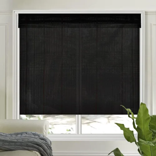 Vista 22 de LETAU - Cortinas de madera para ventanas con cenefa, filtran la luz