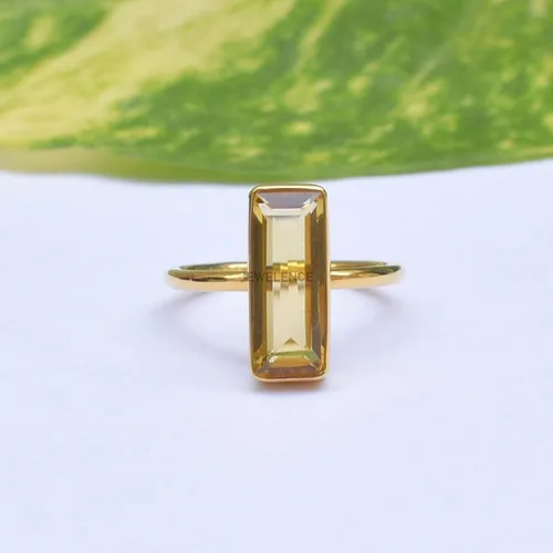 Vista 37 de Anillo de plata de ley maciza superpuesta de oro amarillo de 18 quilates para mujer, anillo de compromiso de plata esterlina, juego de bisel