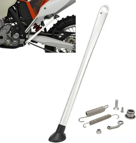 Vista 8 de Soporte de aluminio de la bici de la suciedad de la forja con los resortes para XC XCW EXC 150-530cc Sturdy Motorcycle Kick Stand Side Support for