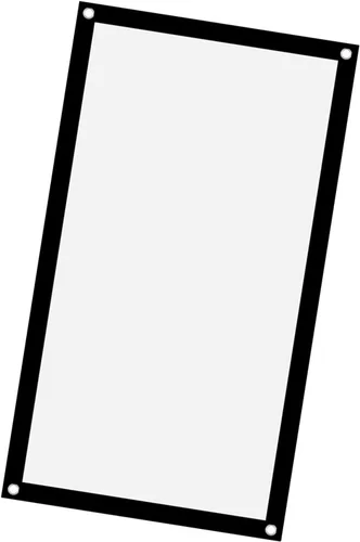 Vista 6 de VBESTLIFE Pantalla de proyección, portátil 16:9 plegable, sin arrugas, cortina blanca con agujeros para colgar para acampar al aire libre película