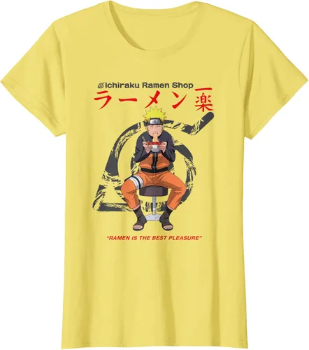 Vista 14 de Naruto Camiseta de anime Shippuden Ichiraku Ramen Shop Naruto Blanco