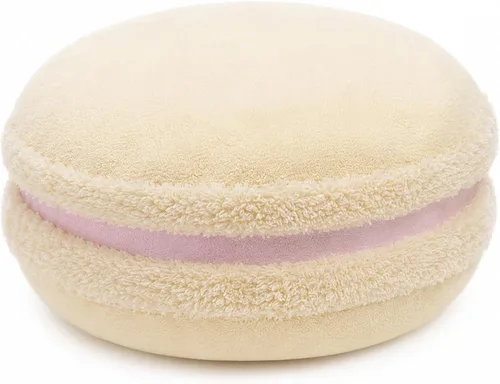 Vista 14 de Almohada decorativa redonda de plush con forma de macarrón ChezMax, de 14.5 pulgadas