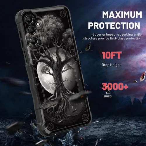 Vista 714 de Funda para Galaxy A14 5G, [Doble Capa][Protección contra Caídas de Grado Militar de 10 Pies] [Antideslizante] Funda Resistente a Prueba de Golpes